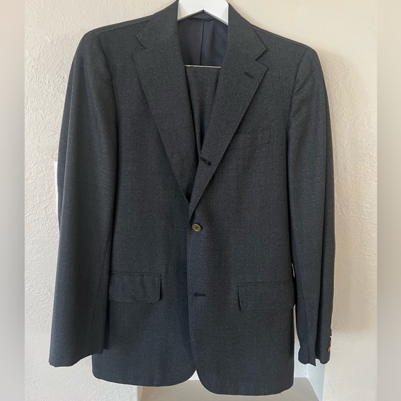J Press Suits & Blazers J Press Vintage Mens 2 Piece Charcoal Wool Suit 38r Poshmark